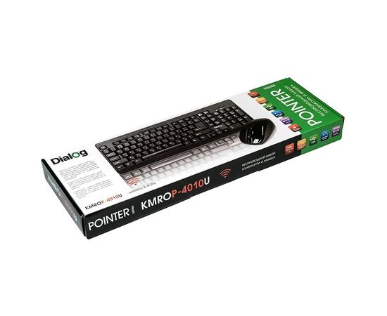  Беспроводной набор Dialog Pointer RF KMROP-4010U мембранная клавиатура+мышь (black) (73889) 