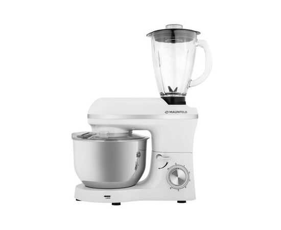  Кухонный комбайн MAUNFELD MF-435WH PRO, белый/серебристый 