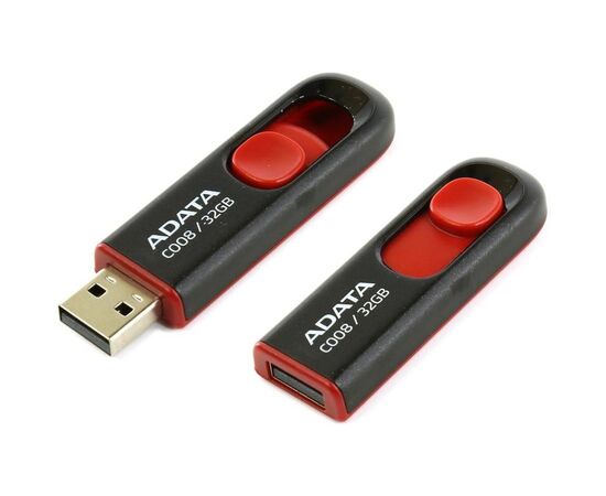  USB-флешка 32GB USB 2.0 A-DATA Black/Red AC008-32G-RKD 
