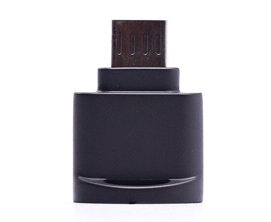  Адаптер - для чтения карт microSD, micro USB-порт (black) (212696) 