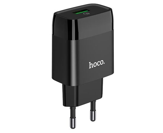  Адаптер Сетевой Hoco C72Q QC3.0 USB 3A/18W (black) (202554) 