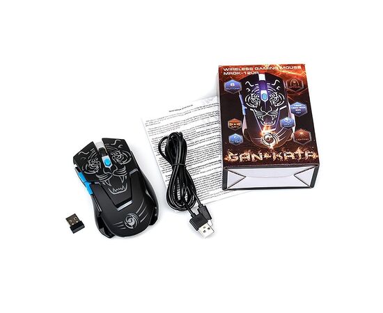  Мышь оптическая беспроводная Dialog Gan-Kata MRGK-12UR RF игровая (black) (116497) 