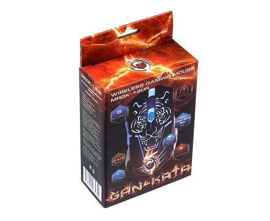  Мышь оптическая беспроводная Dialog Gan-Kata MRGK-12UR RF игровая (black) (116497) 