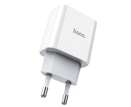  Адаптер Сетевой Hoco C76A Plus 1TYPE-C/5V/3A PD+QC3.0 (white) (207587) 