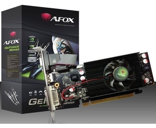  Видеокарта AFOX AF210-1024D3L5 V2 Geforce GT210 1GB DDR3 64Bit DVI HDMI VGA LP Single Fan 