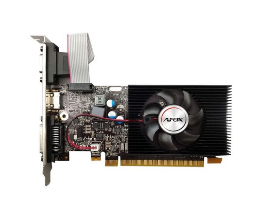  Видеокарта AFOX GeForce GT 740 Low Profile AF740-4096D3L3 4GB 128Bit DVI HDMI VGA, Single fan 