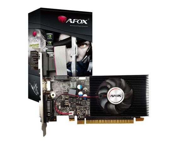  Видеокарта AFOX GeForce GT 740 Low Profile AF740-4096D3L3 4GB 128Bit DVI HDMI VGA, Single fan 