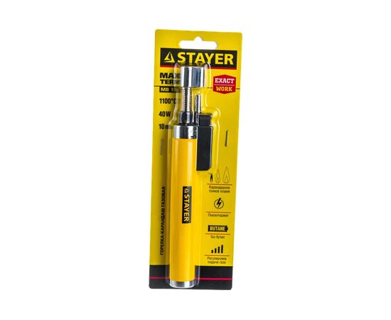  Газовая горелка-карандаш Stayer MaxTerm 55560 регулировка пламени/1100С 