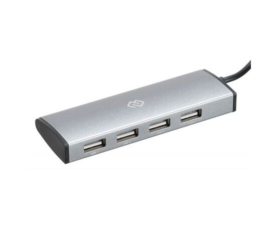  Разветвитель USB-C Digma HUB-4U2.0-UC-DS 4порт. серебристый 