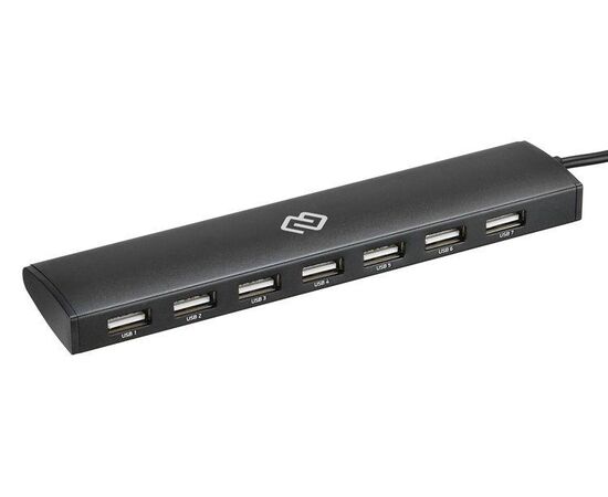  Разветвитель USB-C Digma HUB-7U2.0-UC-B 7порт. черный 