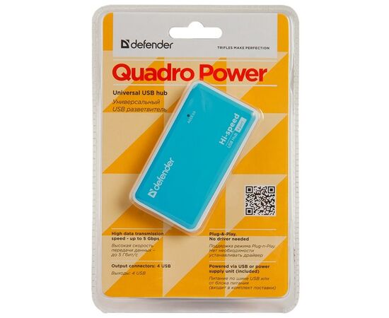  USB-HUB DEFENDER Quadro (83503) USB2 4 Port 