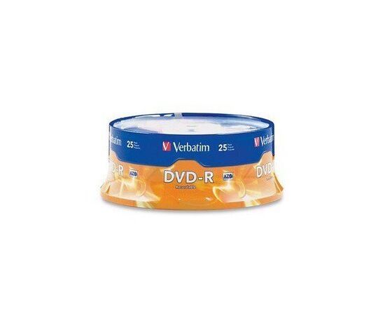  Диск DVD-R Verbatim 4.7Gb 16x Cake Box (25шт) (43730) 