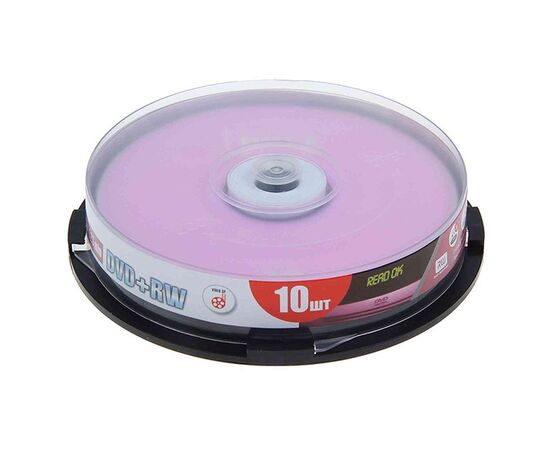  Диск DVD+RW Mirex 4.7 Gb, 4x, Cake Box (10) 