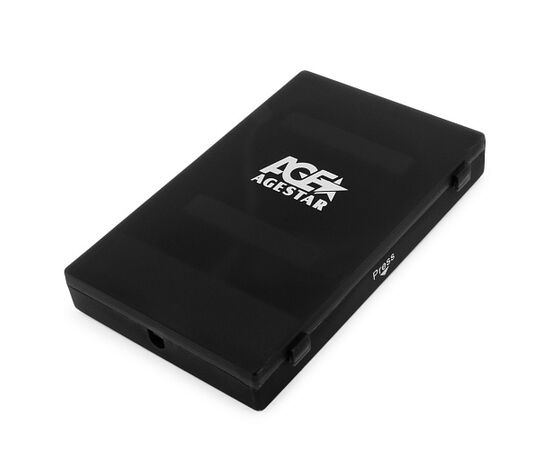  Корпус для HDD/SSD 2.5" Sata3 USB2.0 AgeStar SUBCP1 Black, пластиковый 