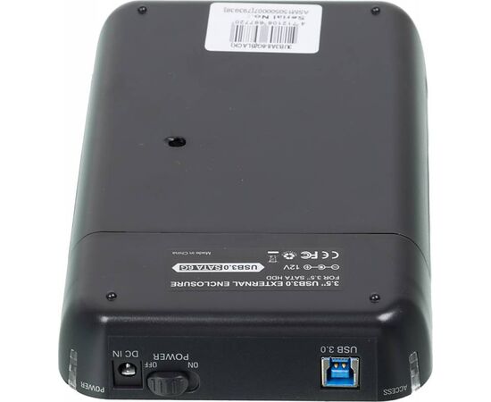  Внешний корпус для HDD AgeStar 3UB3A8-6G SATA II пластик черный 3.5" 