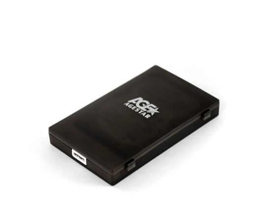  Внешний корпус для HDD/SSD AgeStar 3UBCP3 SATA пластик черный 2.5" 