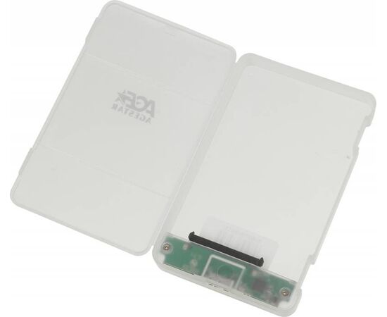  Внешний корпус для HDD/SSD AgeStar 3UBCP3 SATA пластик белый 2.5" 