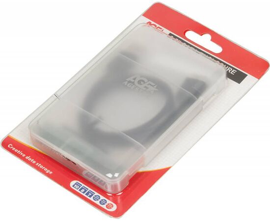  Внешний корпус для HDD/SSD AgeStar 3UBCP3 SATA пластик белый 2.5" 