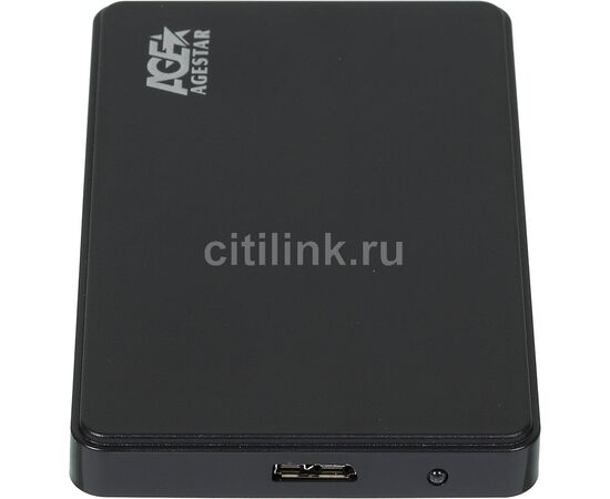  Внешний корпус для HDD AgeStar 3UB2P2 Sata III пластик черный 2.5" 