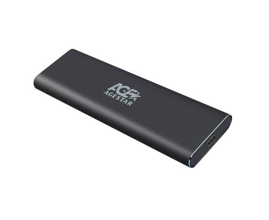  Внешний корпус SSD AgeStar 31UBNV1C m2 NVME 2280 M-key алюминий серый 