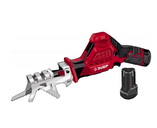  Пила сабельная ЗУБР СПЛ-125-22, 2 АКБ (2Ач), в коробке 