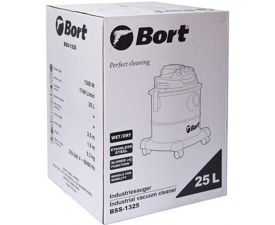  Строительный пылесос Bort BSS-1325 синий 