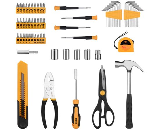  Набор инструментов Deko PRO DKMT62 62 предметов (жесткий кейс) (065-0213) 