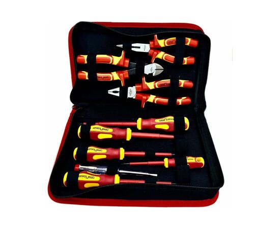  Набор диэлектрического инструмента Промлайн ПЛ071201 z022 до 1000В/кофр/9 предметов 