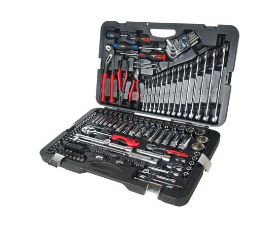  Набор инструментов JTC H145C 1/4 & 1/2 6-гранный в кейсе 145 предметов 