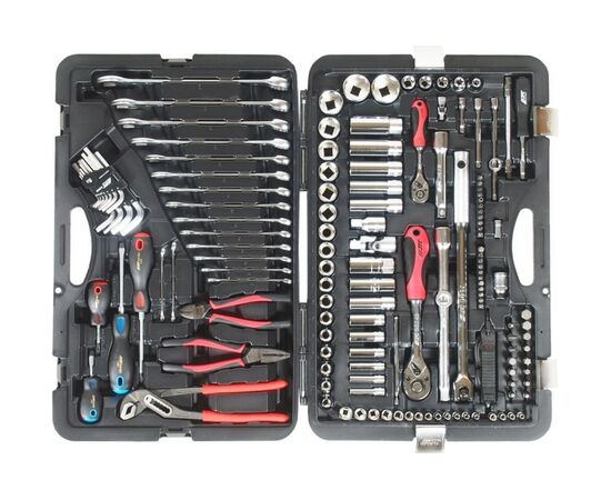  Набор инструментов JTC H145C 1/4 & 1/2 6-гранный в кейсе 145 предметов 