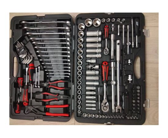  Набор инструментов JTC H145C 1/4 & 1/2 6-гранный в кейсе 145 предметов 