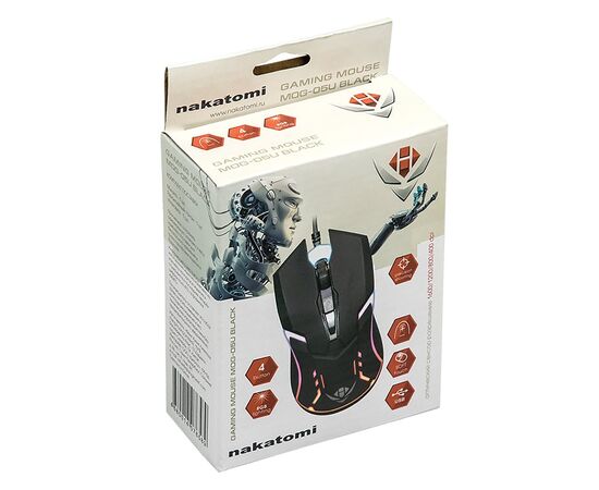  Мышь оптическая Nakatomi Gaming MOG-05U  игровая (black) (216898) 