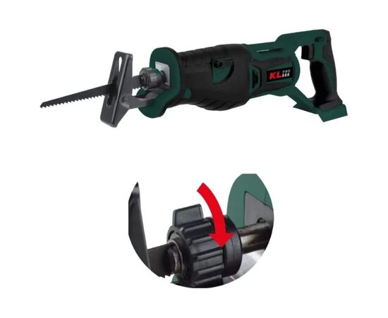  Профессиональная пила сабельная бесщеточная KLPRO KLTKT18B-20 (18 В, Li-ion-2шт, 2.0Ач, полотна дерево/металл, ЗУ, сумка) 