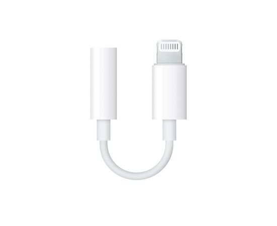  Переходник Apple MMX62ZM/A mini-Jack 3.5 (f) Lightning (m) для iPhone 7/7 Plus /8/8 Plus (белый) 