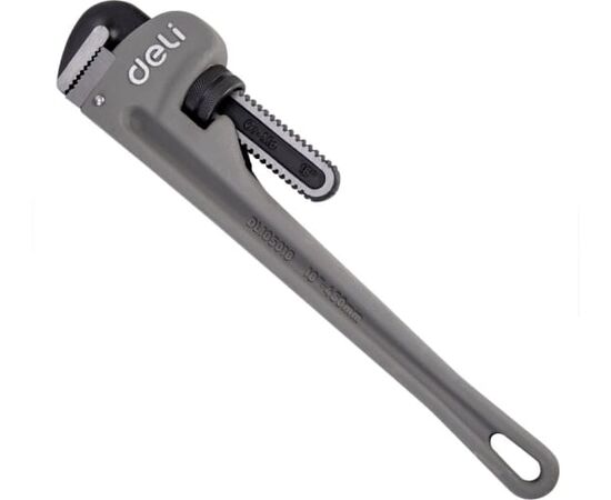  Ключ трубный Deli DL105018 Стиллсона облегченный 405мм, максимальное открытие 60мм, Cr-Mo+алюминиевый сплав 