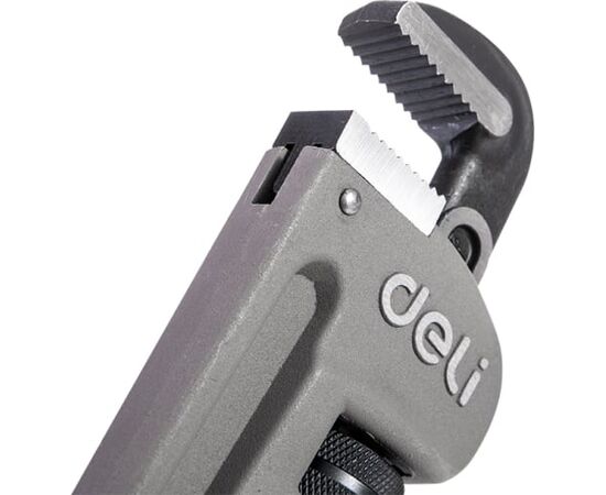  Ключ трубный Deli DL105018 Стиллсона облегченный 405мм, максимальное открытие 60мм, Cr-Mo+алюминиевый сплав 