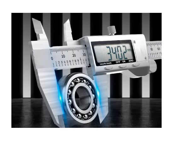  Штангенциркуль электронный Deli DL91150 150мм, метрическая/дюймовая конвертация, нержавеющая сталь, 3 кнопочное управление, светодиодный дисплей, 1,5 