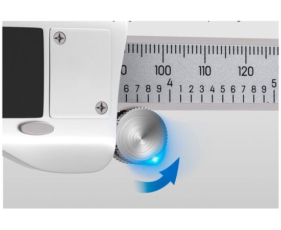  Штангенциркуль электронный Deli DL91150 150мм, метрическая/дюймовая конвертация, нержавеющая сталь, 3 кнопочное управление, светодиодный дисплей, 1,5 