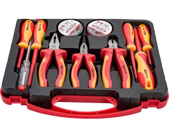  Набор диэлектрического инструмента TDM Эксперт Электрик №2 SQ1017-0102 1000В/пласт. чемодан/11 предметов 