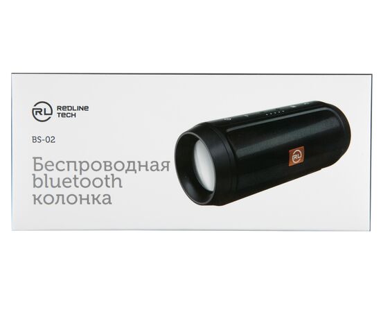  Беспроводная bluetooth-колонка Red Line Tech BS – 02, черный 