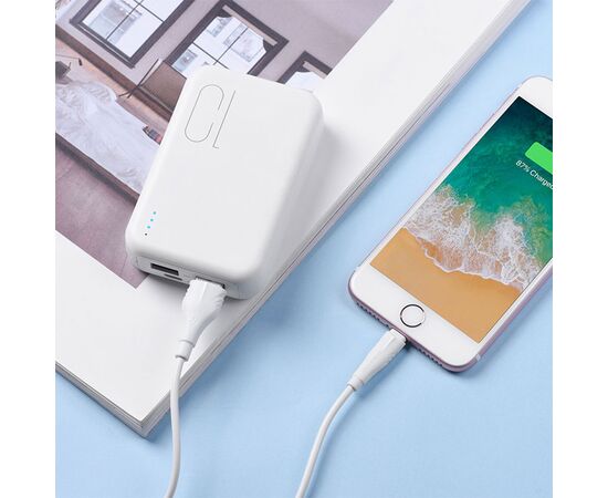  Кабель USB BOROFONE BX18 Optimal USB - Lightning, 2А, 1 м, белый 