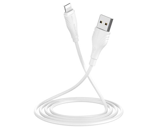  Кабель USB BOROFONE BX18 Optimal USB - Lightning, 2А, 1 м, белый 