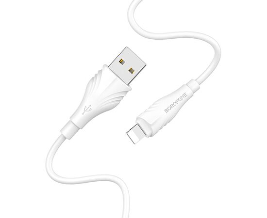  Кабель USB BOROFONE BX18 Optimal USB - Lightning, 2А, 1 м, белый 