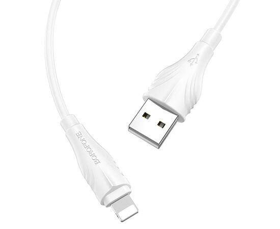  Кабель USB BOROFONE BX18 Optimal USB - Lightning, 2А, 1 м, белый 