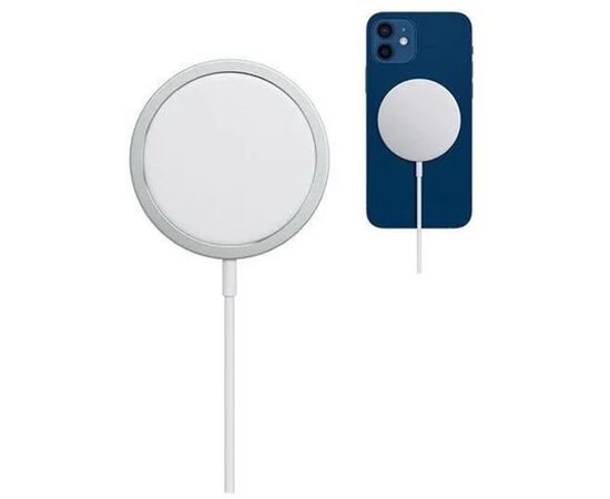  Беспроводное зарядное устройство MagSafe COTEetCI CS5702 MagSafe Charger с Кабелем Type-C, 15W, белый 