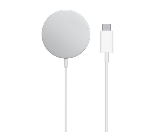  Беспроводное зарядное устройство MagSafe COTEetCI CS5712 MagSafe Charger с Кабелем Type-C, 15W, белый 