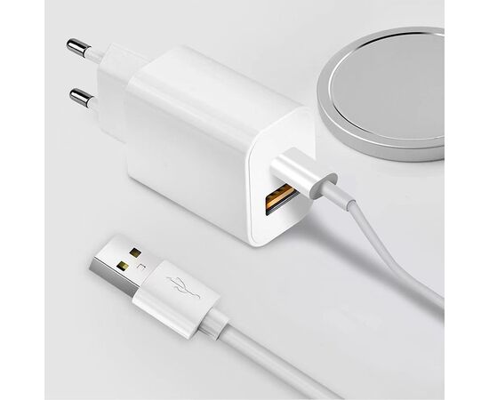  Беспроводное зарядное устройство MagSafe COTEetCI CS5715-U 2-in-1 MagSafe с Кабелем Type-C, 20W, белый 