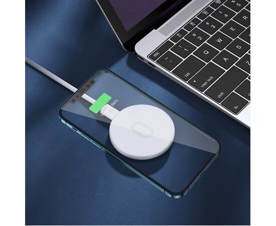  Беспроводное зарядное устройство MagSafe JOYROOM JR-A28 MagSafe с Кабелем Type-C - Type-C, 2.4A, 15W, белый 