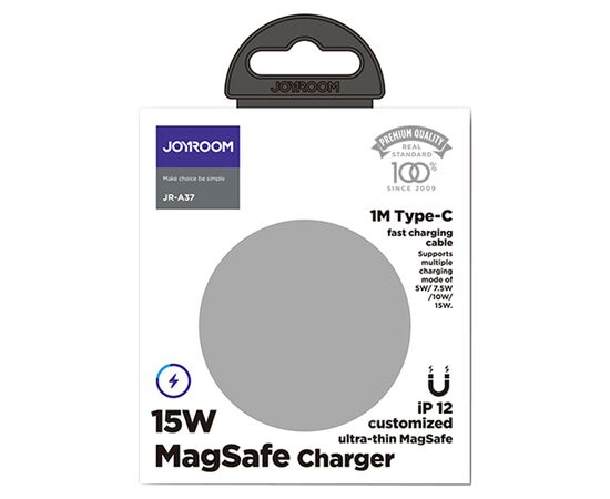  Беспроводное зарядное устройство MagSafe JOYROOM JR-A37 MagSafe с Кабелем Type-C, 2A, 15W, белый 