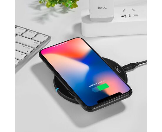  Беспроводное зарядное устройство HOCO CW9 Exalted, 2A, 5W, черный 